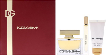 Dolce & Gabbana The One For Women Damski Luksusowy Zestaw: 75ml Perfum + 10ml Spray Podróżny + 50 ml Balsam