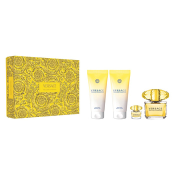 Versace Yellow Diamond Damski Zestaw Woda Toaletowa 90ml+5ml + Balsam 100ml + Żel pod Prysznic 100ml